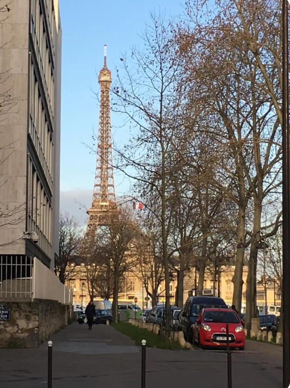 Studio Pour Deux Face A La Tour Eiffel Paris Dış mekan fotoğraf